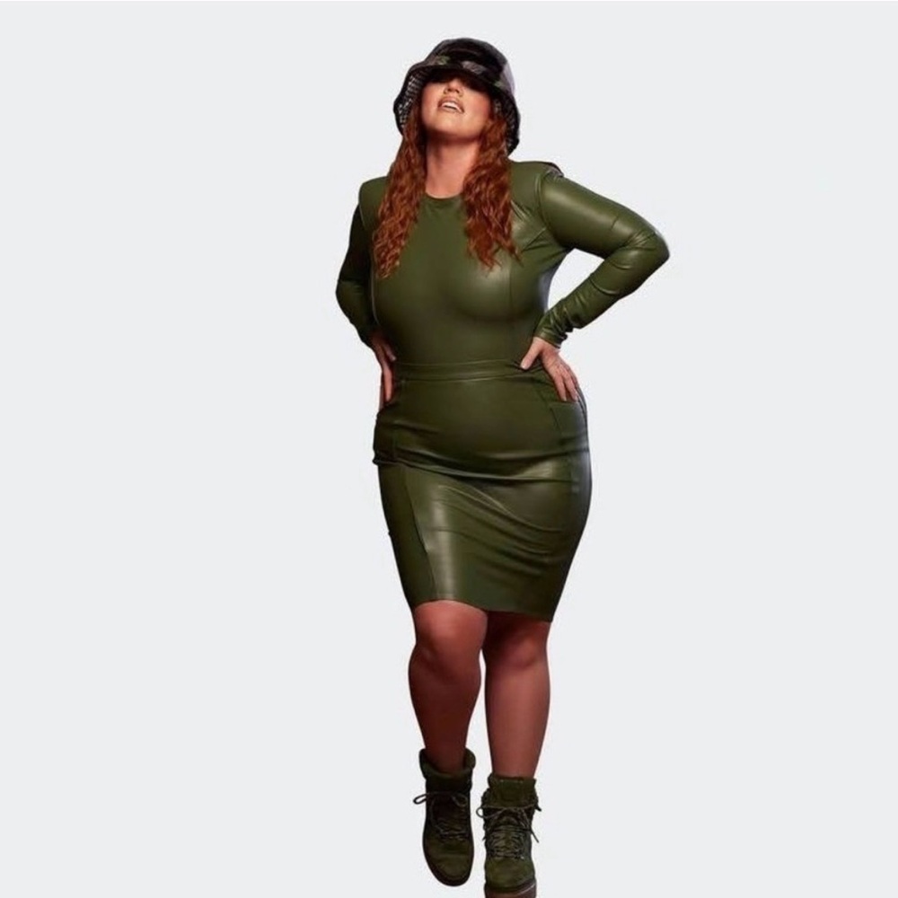 Adidas Ivy Park Faux Leather Skirt